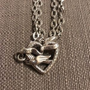 "Love Finds The Way" Script Brighton Necklace